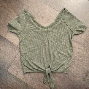 Crop knot crop top